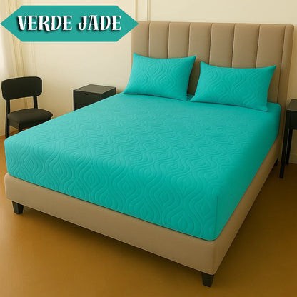 Protector de Colchón Antifluido + 2 Fundas de Almohada de regalo.