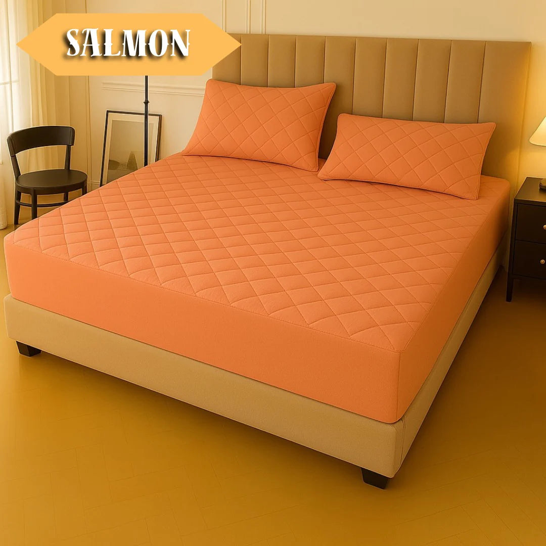Protector de Colchón Antifluido + 2 Fundas de Almohada de regalo.